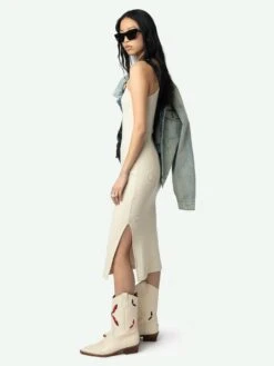 Zadig & Voltaire Astra Dress Ecru -Zadig Et Voltaire jwdr01067 ecru addi 2