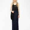 Zadig & Voltaire Giada Asymmetric Long Slit Skirt Encre