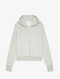 Zadig & Voltaire Mia Sweatshirt Gris Chine Clai 7 Zadig & Voltaire Mia Sweatshirt Gris Chine Clai -Zadig Et Voltaire jwss01623 gris chine clair packshot