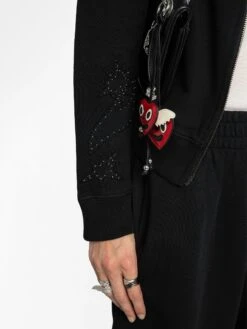 Zadig & Voltaire Milly Zip Up Sweatshirt Black -Zadig Et Voltaire jwss01655 black addi 2