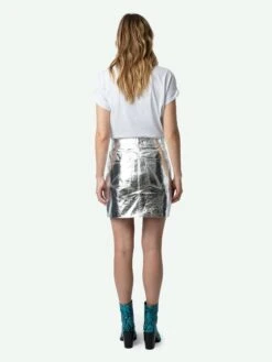 Zadig & Voltaire Anya Photoprint T-shirt Gris Chine -Zadig Et Voltaire jwts01655 gris chine back