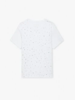 Zadig & Voltaire Marta Studded T-shirt White -Zadig Et Voltaire jwts01656 blanc packshot