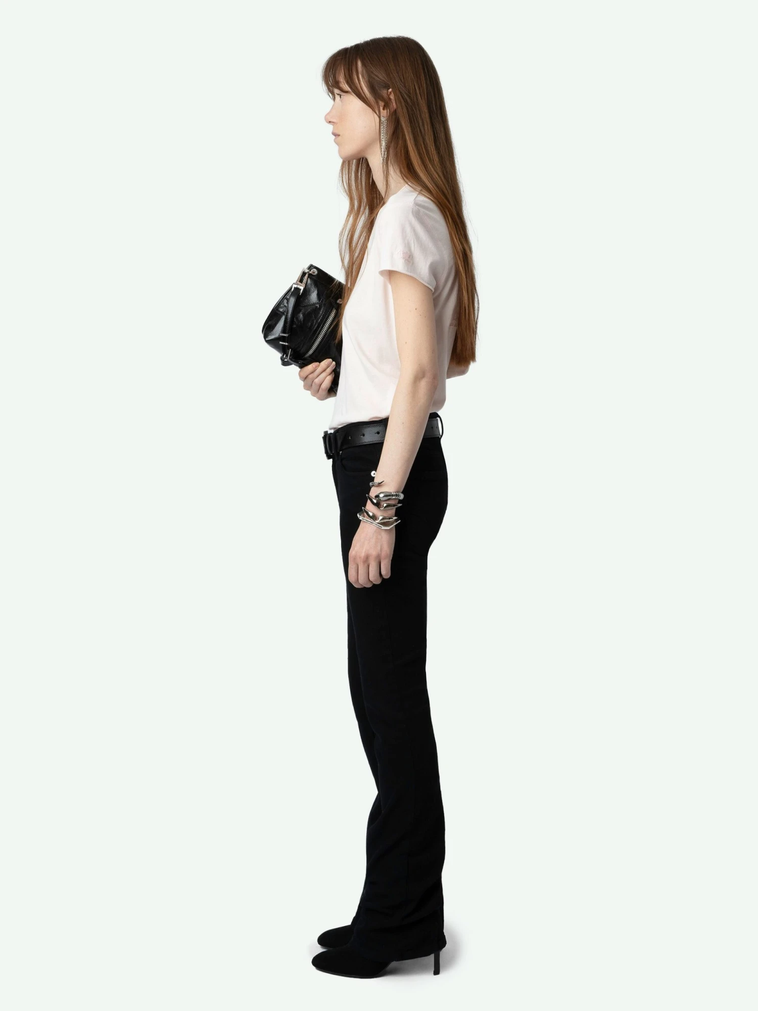 Story Fishnet T-shirt Sweet Zadig & Voltaire Story Fishnet T-shirt Sweet -Zadig Et Voltaire jwts01671 sweet addi 1 scaled