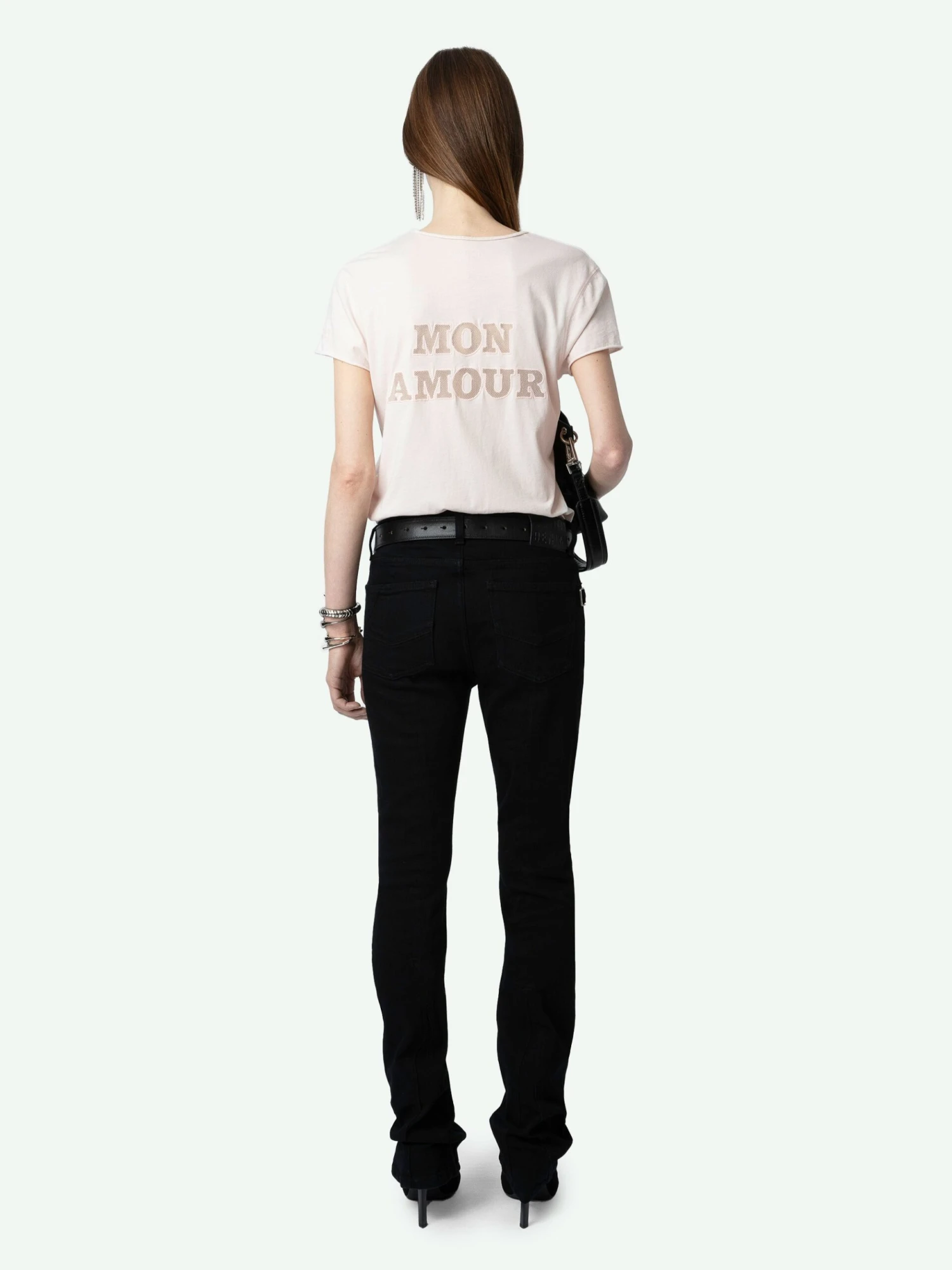Story Fishnet T-shirt Sweet Zadig & Voltaire Story Fishnet T-shirt Sweet -Zadig Et Voltaire jwts01671 sweet back scaled
