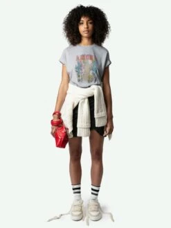 Zadig & Voltaire Tommer Concert T-shirt Gris Chine