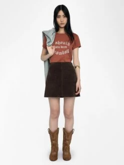 Zadig & Voltaire Walk T-shirt Burn -Zadig Et Voltaire jwts02809 burn shooting