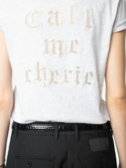 Zadig & Voltaire Story Fishnet T-shirt Gris Chine Clai -Zadig Et Voltaire jwts02828 gris chine clai hover 1