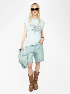 Zadig & Voltaire Cloe Rhinestone Tank Top Cloud -Zadig Et Voltaire jwtt01270 cloud addi 1 modifier