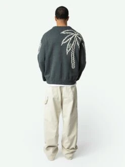 Zadig & Voltaire Marko Sweater Vert De Gris 3 Zadig & Voltaire Marko Sweater Vert De Gris -Zadig Et Voltaire kmsw01779 vert de gris back