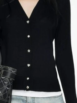 Zadig & Voltaire Jemma Wool Cardigan Black 3 Zadig & Voltaire Jemma Wool Cardigan Black -Zadig Et Voltaire kwca00579 black add2