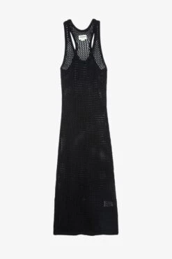 Zadig & Voltaire Nabys Crochet Dress Black -Zadig Et Voltaire kwdr00165 noir 1