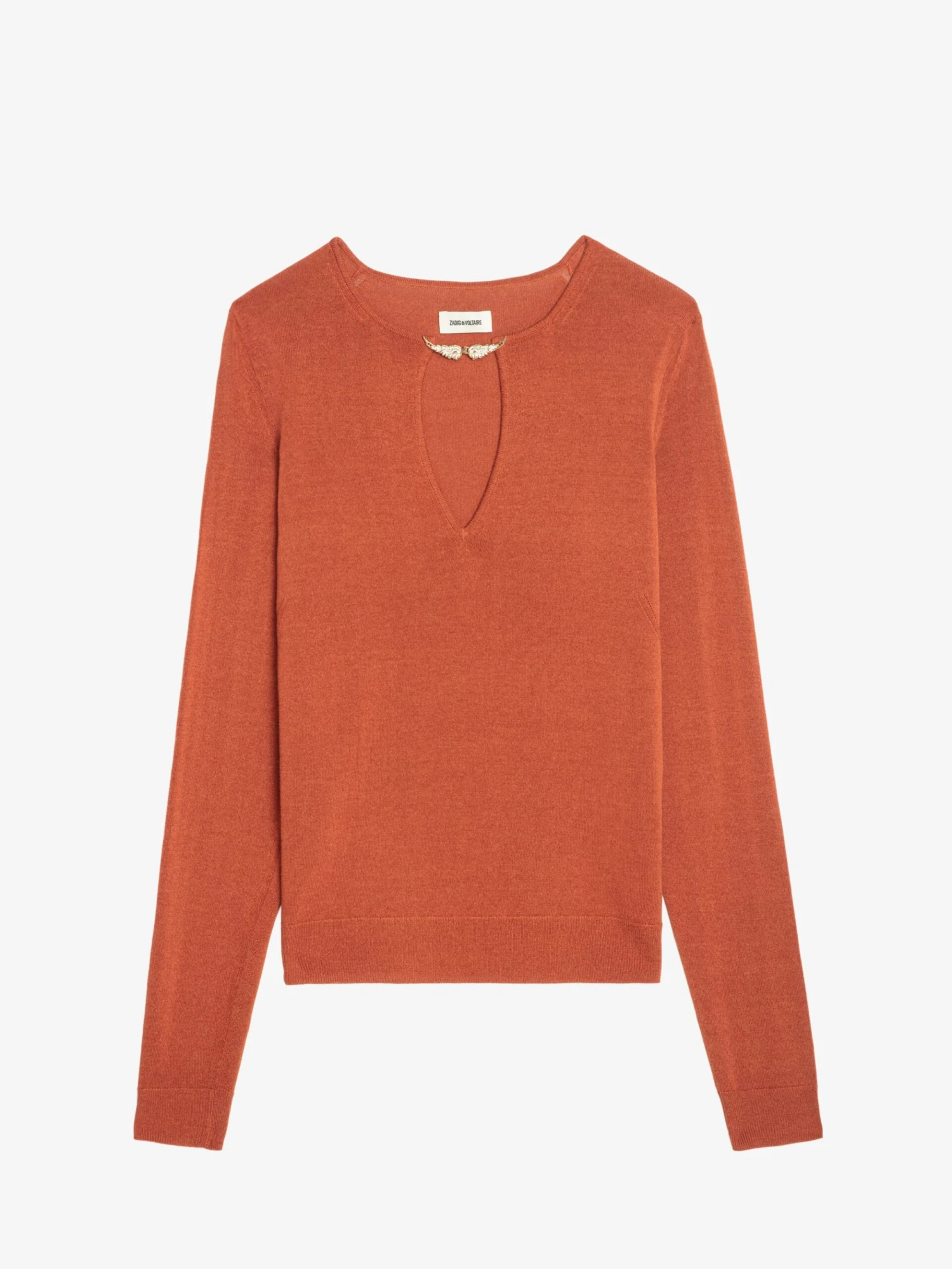 Sayan Sweater Sienna Zadig & Voltaire Sayan Sweater Sienna -Zadig Et Voltaire kwsw02794 sienna packshot scaled