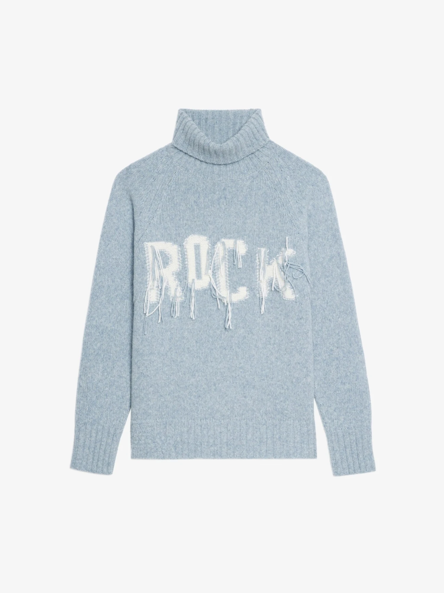 Mora Wool Sweater Light blue Zadig & Voltaire Mora Wool Sweater Light Blue -Zadig Et Voltaire kwsw02823 light blue packshot 1 scaled