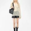Zadig & Voltaire Rany White Crochet Sweater Judo