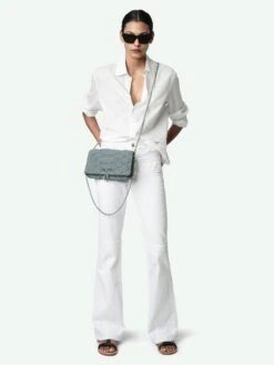 Zadig & Voltaire Rock Denim Clutch Breeze 5 Zadig & Voltaire Rock Denim Clutch Breeze -Zadig Et Voltaire lwba00001 breeze hover