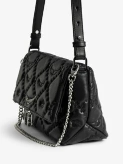 Zadig & Voltaire Rocky II Quilted Monogram Bag Black 2 Zadig & Voltaire Rocky II Quilted Monogram Bag Black -Zadig Et Voltaire lwba04058 black addi 1