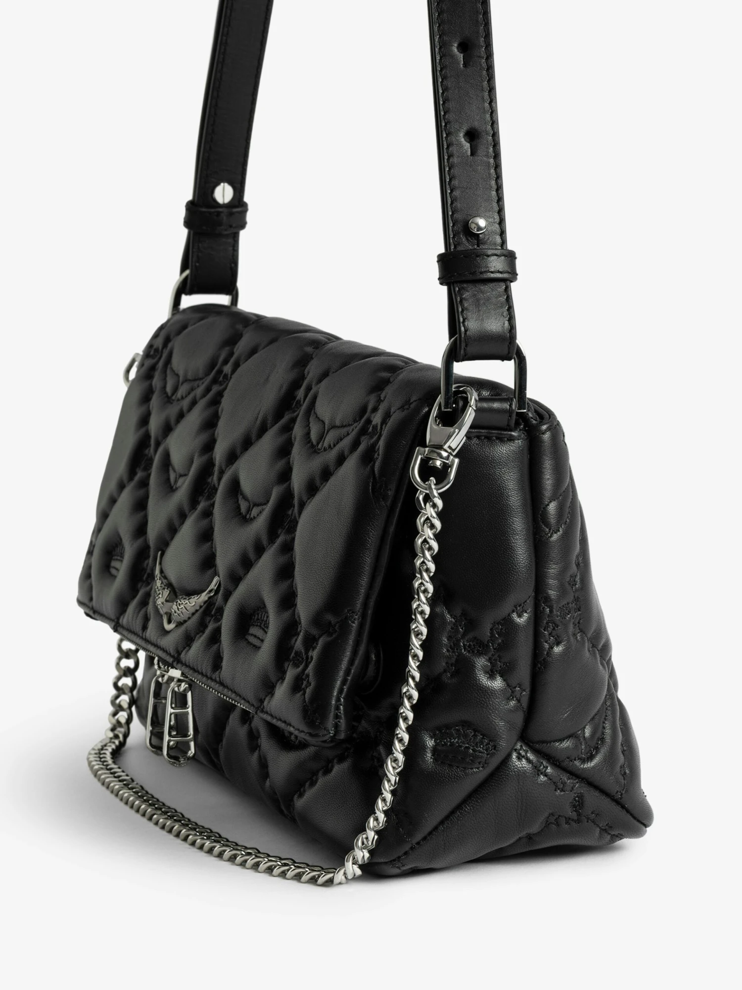 Rocky II Quilted Monogram Bag Black Zadig & Voltaire Rocky II Quilted Monogram Bag Black -Zadig Et Voltaire lwba04058 black addi 1 scaled