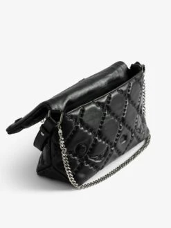 Zadig & Voltaire Rocky II Quilted Monogram Bag Black 4 Zadig & Voltaire Rocky II Quilted Monogram Bag Black -Zadig Et Voltaire lwba04058 black addi 3
