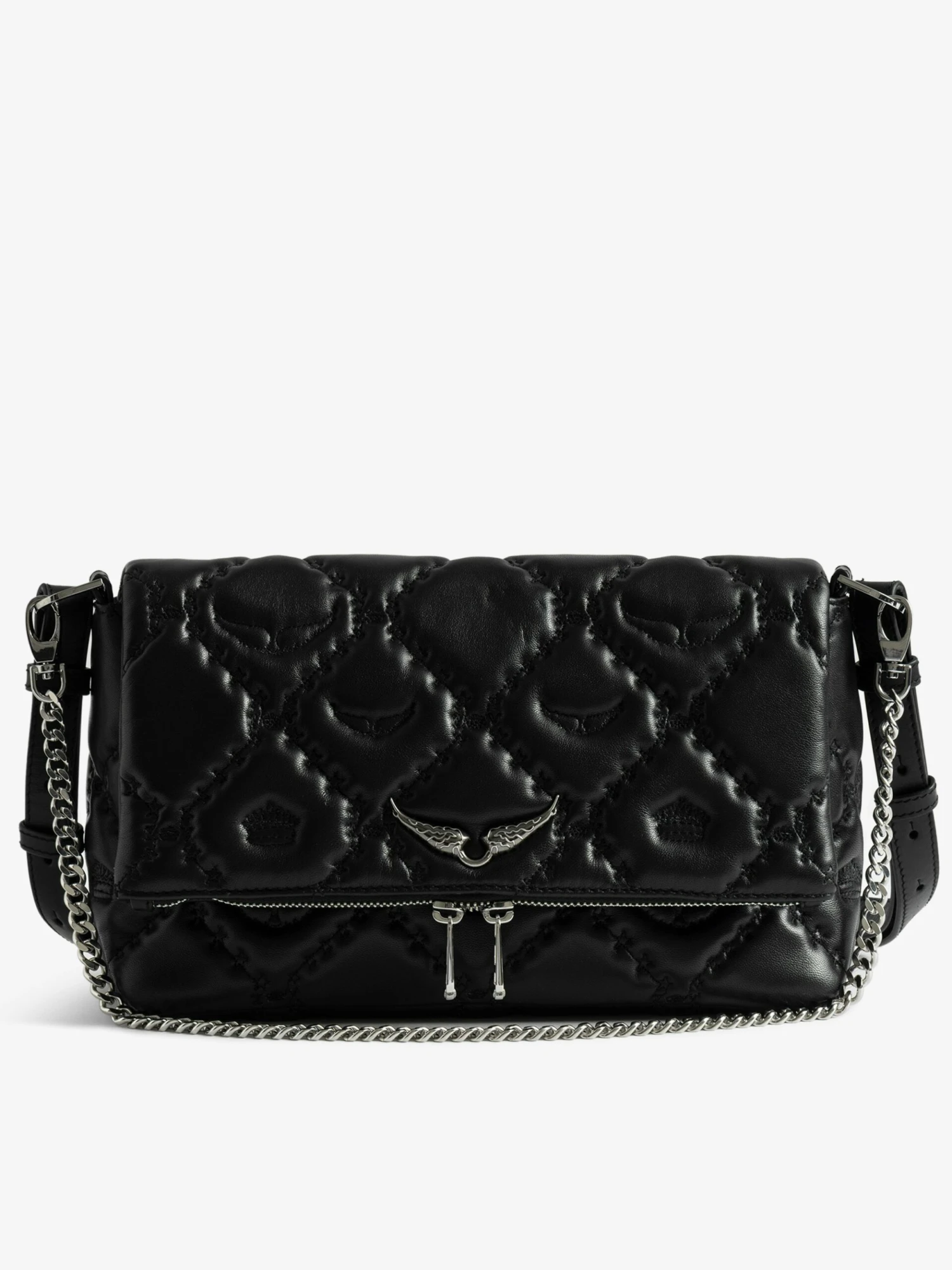 Rocky II Quilted Monogram Bag Black Zadig & Voltaire Rocky II Quilted Monogram Bag Black -Zadig Et Voltaire lwba04058 black packshot scaled