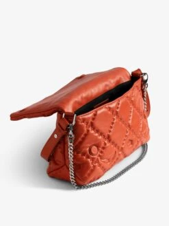 Zadig & Voltaire Rocky II Quilted Monogram Bag Flame 4 Zadig & Voltaire Rocky II Quilted Monogram Bag Flame -Zadig Et Voltaire lwba04058 flame addi 3