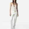 Zadig & Voltaire Christy Silk Camisole Ecru