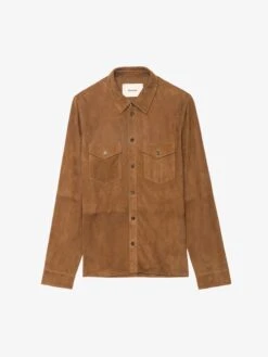 Zadig & Voltaire Sergy Suede Shirt Daim 8 Zadig & Voltaire Sergy Suede Shirt Daim -Zadig Et Voltaire rmsh01018 daim packshot