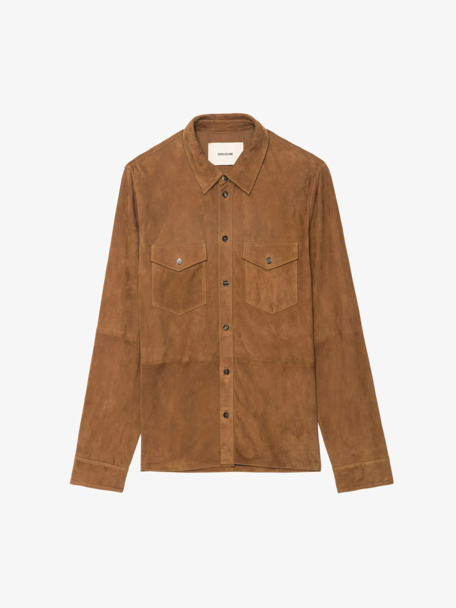 Sergy Suede Shirt Daim Zadig & Voltaire Sergy Suede Shirt Daim -Zadig Et Voltaire rmsh01018 daim packshot scaled