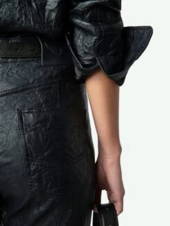 Zadig & Voltaire Poete Leather Pants Encre -Zadig Et Voltaire rwpa00083 encre hover