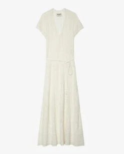 Zadig & Voltaire Melody Pointelle Knit Dress Ecru 5 Zadig & Voltaire Melody Pointelle Knit Dress Ecru -Zadig Et Voltaire square kwdr01193 ecru packshot