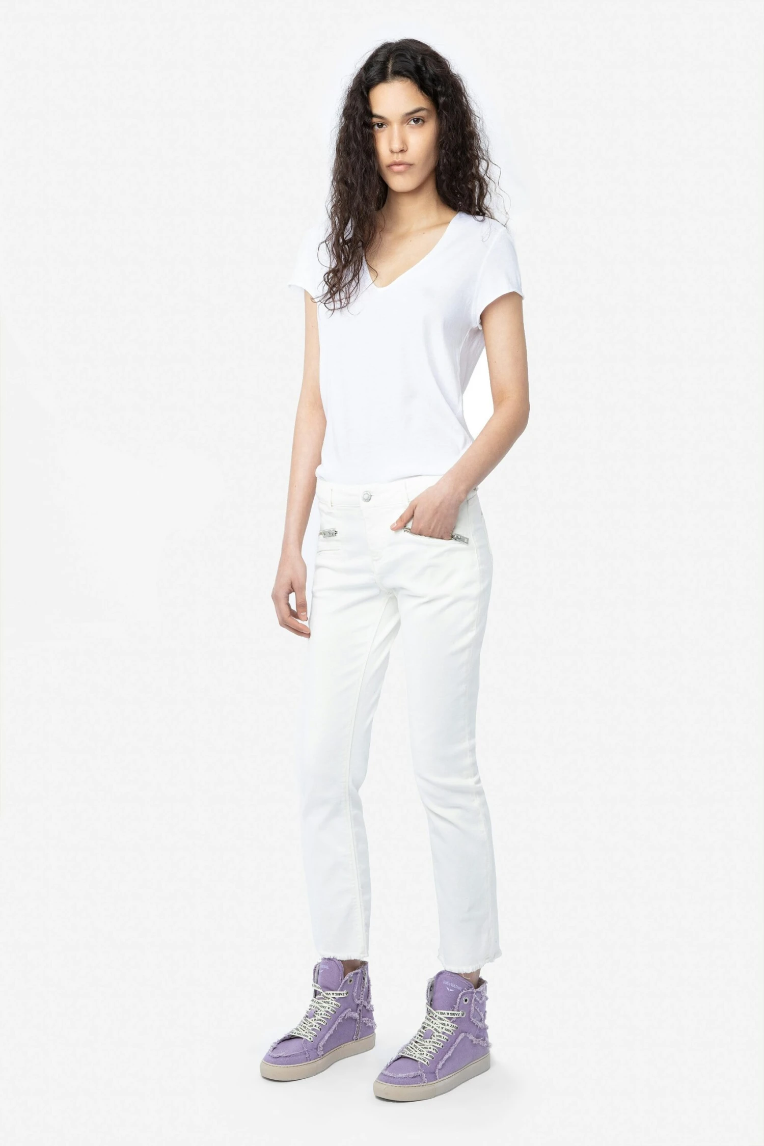 ZV1747 High Flash Canvas Sneakers Boomerang Zadig & Voltaire ZV1747 High Flash Canvas Sneakers Boomerang -Zadig Et Voltaire swsn00405 boomerang 9 scaled