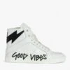Zadig & Voltaire ZV1747 High Flash Good Vibes Sneakers Black