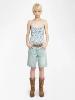 Zadig & Voltaire Cippie Camisole Cloud -Zadig Et Voltaire wwcr01324 cloud shooting
