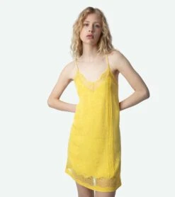 Zadig & Voltaire Crystal Silk Jacquard Dress Sun 3 Zadig & Voltaire Crystal Silk Jacquard Dress Sun -Zadig Et Voltaire wwdr01245 sun 5