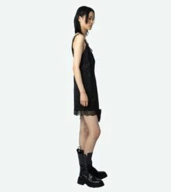 Zadig & Voltaire Renelle Silk Jacquard Dress Black 2 Zadig & Voltaire Renelle Silk Jacquard Dress Black -Zadig Et Voltaire wwdr01273 noir 3