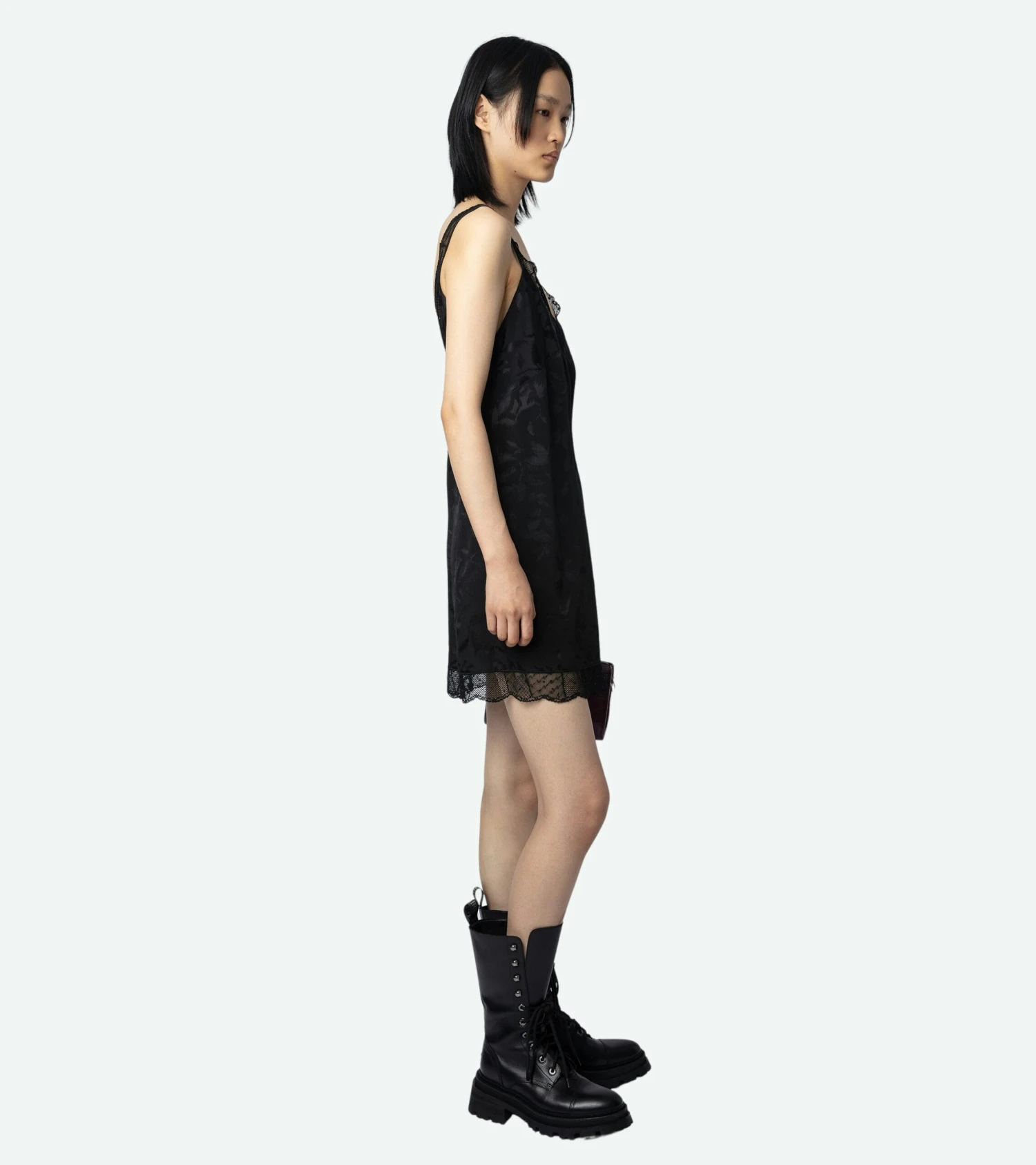 Renelle Silk Jacquard Dress Black Zadig & Voltaire Renelle Silk Jacquard Dress Black -Zadig Et Voltaire wwdr01273 noir 3 scaled