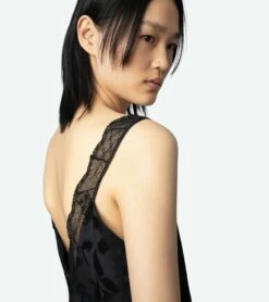 Zadig & Voltaire Renelle Silk Jacquard Dress Black 3 Zadig & Voltaire Renelle Silk Jacquard Dress Black -Zadig Et Voltaire wwdr01273 noir 4