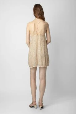 Zadig & Voltaire Caro Dress Poudre 2 Zadig & Voltaire Caro Dress Poudre -Zadig Et Voltaire wwdr01282 poudre 5