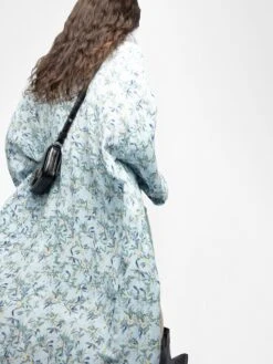 Zadig & Voltaire Long Viscose Floral Blue Kimono Cloud -Zadig Et Voltaire wwow01682 cloud hover modifier