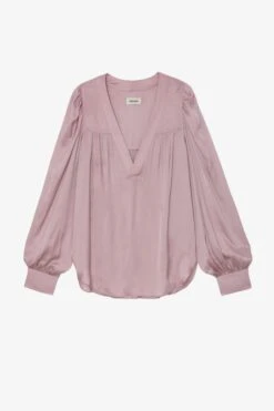 Zadig & Voltaire Telia Blouse Deep Parme 4 Zadig & Voltaire Telia Blouse Deep Parme -Zadig Et Voltaire wwsh00470 deep parme 1