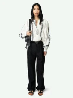 Zadig & Voltaire Tigy Oversized Cotton Blouse Judo