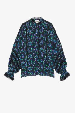 Zadig & Voltaire Tritelia Silk Blouse Black -Zadig Et Voltaire wwsh00509 noir