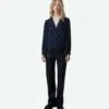 Zadig & Voltaire Turin Silk Blouse Marine