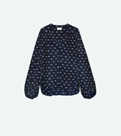 Zadig & Voltaire Turin Silk Blouse Marine 4 Zadig & Voltaire Turin Silk Blouse Marine -Zadig Et Voltaire wwsh00521 marine copie