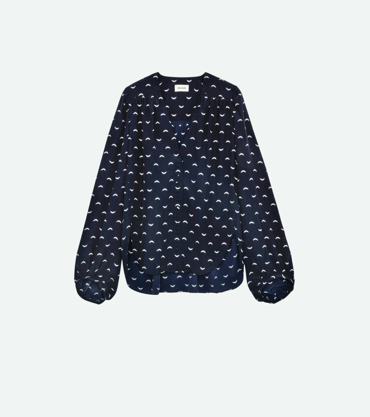 Turin Silk blouse Marine Zadig & Voltaire Turin Silk Blouse Marine -Zadig Et Voltaire wwsh00521 marine copie scaled