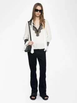Zadig & Voltaire Tuan Lace Shirt Flake 2 Zadig & Voltaire Tuan Lace Shirt Flake -Zadig Et Voltaire wwsh02236 flake addi 1 1