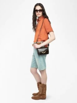 Zadig & Voltaire Topher Satin Top Sienna 2 Zadig & Voltaire Topher Satin Top Sienna -Zadig Et Voltaire wwto01998 sienna addi 2 modifier