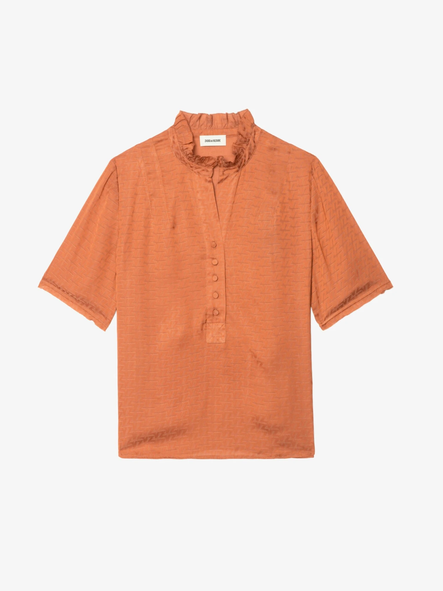 Topher Satin Top Sienna Zadig & Voltaire Topher Satin Top Sienna -Zadig Et Voltaire wwto01998 sienna packshot scaled