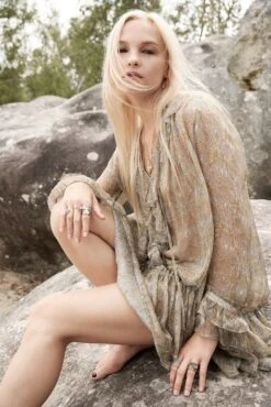 Zadig & Voltaire Ralice Dress Cloud -Zadig Et Voltaire zv summer 1168